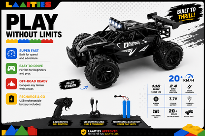 High-Speed Off-Road RC Drift Car | Rechargeable 2.4GHz Remote Control Buggy